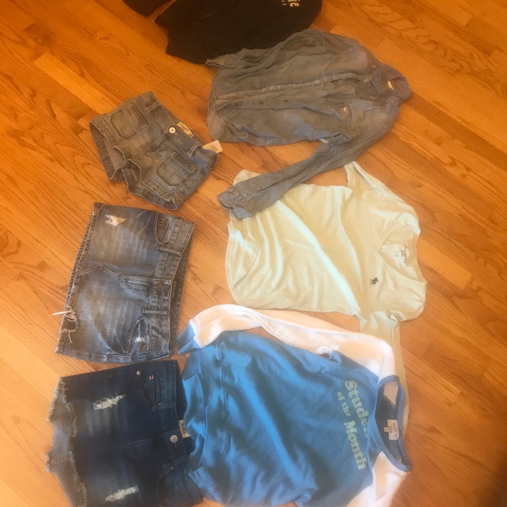 Abercrombie clothing and a Hudson skirt